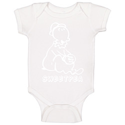 Popeye Sweetpea Baby Classic Cartoon romper Baby One Piece