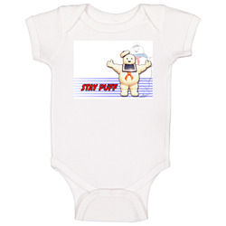 Ghostbusters Stay Puff Marshmallow Man romper Baby One Piece