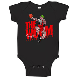 The Worm Dennis Rodman Basketball romper Baby One Piece