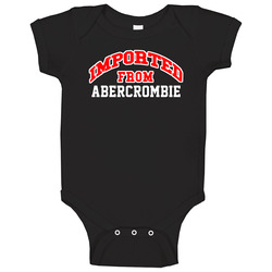 Abercrombie North Dakota Imported From Cool Funny City romper Baby One Piece