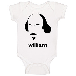 William Shakespeare Writer Retro romper Baby One Piece William Shakespeare Writer Retro romper Baby One Piece