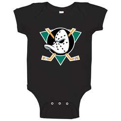 Mighty Ducks Of Anaheim Movie Nhl Hockey League Standard Adult Black romper Baby One Piece Mighty Ducks Of Anaheim Movie Nhl Hockey League Standard Adult Black romper Baby One Piece
