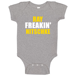 Ray Freakin Nitschke Green Bay Hall Of Fame Sports romper Baby One Piece Ray Freakin Nitschke Green Bay Hall Of Fame Sports romper Baby One Piece