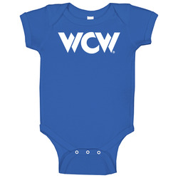 Wcw White Logo romper Baby One Piece Wcw White Logo romper Baby One Piece