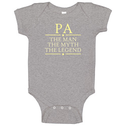 22530839 Pa Man Myth Legend romper Baby One Piece 22530839 Pa Man Myth Legend romper Baby One Piece