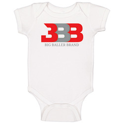 Grey And Red Big Baller Brand romper Baby One Piece Grey And Red Big Baller Brand romper Baby One Piece