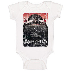 Amadeus Movie Poster Retro Aged Look romper Baby One Piece Amadeus Movie Poster Retro Aged Look romper Baby One Piece