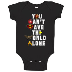 Justice League 2017 You Can't Save The World Alone romper Baby One Piece Justice League 2017 You Can't Save The World Alone romper Baby One Piece