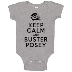 Keep Calm And Buster Posey San Francisco Baseball Catcher romper Baby One Piece Keep Calm And Buster Posey San Francisco Baseball Catcher romper Baby One Piece
