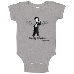 It's A Wonderful Life - Clarence Gets His Wings romper Baby One Piece It's A Wonderful Life - Clarence Gets His Wings romper Baby One Piece