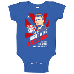 Charlie Kirk Right Wing Revolution Parody Baby One Piece Charlie Kirk Right Wing Revolution Parody Baby One Piece