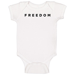 Freedom Charlie Kirk America Politics Baby One Piece Freedom Charlie Kirk America Politics Baby One Piece
