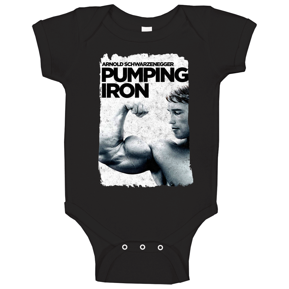 Arnold Schwarzenegger Pumping Iron Baby One Piece