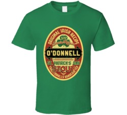 O'Donnell Original Irish Stout Beer Label St Patricks Day Last Na
