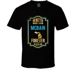 No Matter Where I Roam Mcbain Michigan Forever Will Be My Home T Shirt No Matter Where I Roam Mcbain Michigan Forever Will Be My Home T Shirt