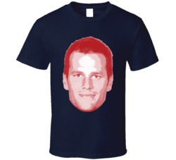 Tom Brady Big Head New England Football Player Fan T Shirt Tom Brady Big Head New England Football Player Fan T Shirt