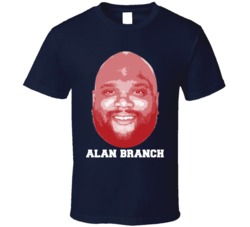 Alan Branch Face Big Head New England Football Player Fan T Shirt Alan Branch Face Big Head New England Football Player Fan T Shirt