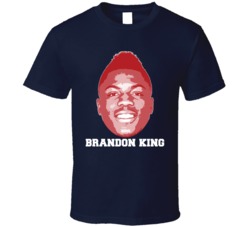 Brandon King Face Big Head New England Football Player Fan T Shirt Brandon King Face Big Head New England Football Player Fan T Shirt