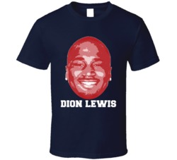Dion Lewis Face Big Head New England Football Player Fan T Shirt Dion Lewis Face Big Head New England Football Player Fan T Shirt