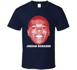 Jordan Richards Face Big Head New England Football Player Fan T Shirt Jordan Richards Face Big Head New England Football Player Fan T Shirt