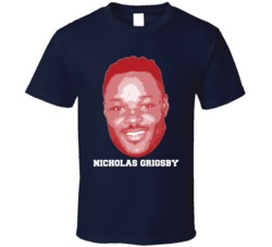 Nicholas Grigsby Face Big Head New England Football Player Fan T Shirt Nicholas Grigsby Face Big Head New England Football Player Fan T Shirt
