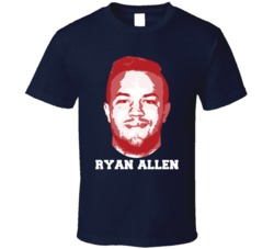 Ryan Allen Face Big Head New England Football Player Fan T Shirt Ryan Allen Face Big Head New England Football Player Fan T Shirt
