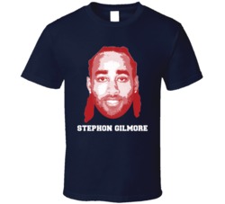 Stephon Gilmore Face Big Head New England Football Player Fan T Shirt Stephon Gilmore Face Big Head New England Football Player Fan T Shirt