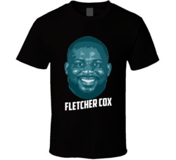 Fletcher Cox Face Big Head Philadelphia Football Player Fan T Shirt Fletcher Cox Face Big Head Philadelphia Football Player Fan T Shirt