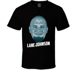 Lane Johnson Face Big Head Philadelphia Football Player Fan T Shirt Lane Johnson Face Big Head Philadelphia Football Player Fan T Shirt