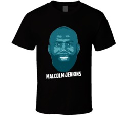 Malcolm Jenkins Face Big Head Philadelphia Football Player Fan T Shirt Malcolm Jenkins Face Big Head Philadelphia Football Player Fan T Shirt