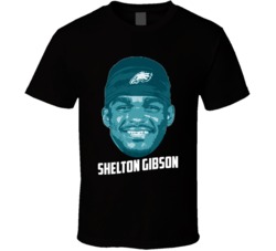 Shelton Gibson Face Big Head Philadelphia Football Player Fan T Shirt Shelton Gibson Face Big Head Philadelphia Football Player Fan T Shirt