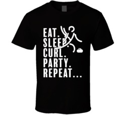 Eat Sleep Curl Party Repeat Pyeongchang 2018 Winter Olympics T Shirt Eat Sleep Curl Party Repeat Pyeongchang 2018 Winter Olympics T Shirt