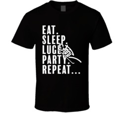 Eat Sleep Luge Party Repeat Pyeongchang 2018 Winter Olympics T Shirt Eat Sleep Luge Party Repeat Pyeongchang 2018 Winter Olympics T Shirt