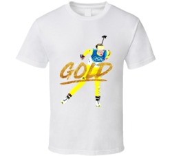 Hanna Oeberg Sweden Biathlon 2018 Olympic Athelete Gold Fan T Shirt Hanna Oeberg Sweden Biathlon 2018 Olympic Athelete Gold Fan T Shirt