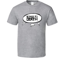 Bored To Death Thought Bubble Logo Tv Show Fan T Shirt