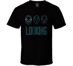 Looking Tv Show Neon Sign Fan T Shirt