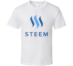Steem Distressed E-currency Online Shopping Fan T Shirt Steem Distressed E-currency Online Shopping Fan T Shirt