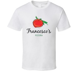Francesco's Pizzeria Restaurant Foodie Tour Brand Logo Fan T Shir Francesco's Pizzeria Restaurant Foodie Tour Brand Logo Fan T Shir