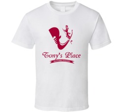 Tony's Place Restaurant Foodie Tour Brand Logo Fan T Shirt Tony's Place Restaurant Foodie Tour Brand Logo Fan T Shirt
