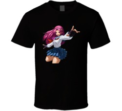 Athena Asamiya The King Of Fighters Fictional Music Group Fan T Shirt Athena Asamiya The King Of Fighters Fictional Music Group Fan T Shirt