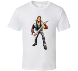Axel Steel Guitar Hero Fictional Music Group Fan T Shirt Axel Steel Guitar Hero Fictional Music Group Fan T Shirt