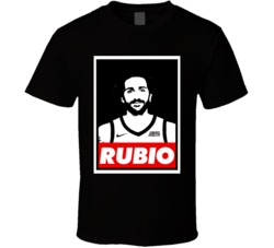 Ricky Rubio Utah Basketball Obey Parody Player Fan T Shirt Ricky Rubio Utah Basketball Obey Parody Player Fan T Shirt