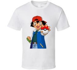 Ash Ketchum Pokemon Video Game Character T Shirt Ash Ketchum Pokemon Video Game Character T Shirt