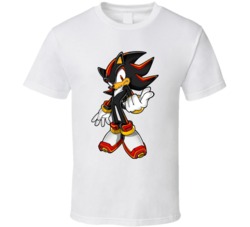 Shadow Sonic Adventure 2 Video Game Character T Shirt Shadow Sonic Adventure 2 Video Game Character T Shirt