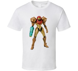 Samus Aran Metroid Video Game Character T Shirt Samus Aran Metroid Video Game Character T Shirt