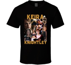 Keira Knightley Movies Mashup Hollywood Actor Fan T Shirt