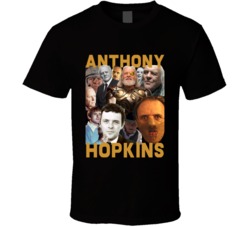 Anthony Hopkins Movies Mashup Hollywood Actor Fan T Shirt