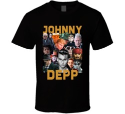 Johnny Depp Movies Mashup Hollywood Actor Fan T Shirt