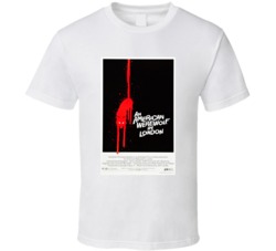 An American Werewolf In London Best 80s Retro Movie Poster Fan T Shirt