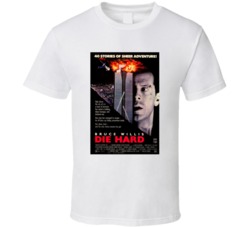 Die Hard Retro Movie Poster Fan T Shirt